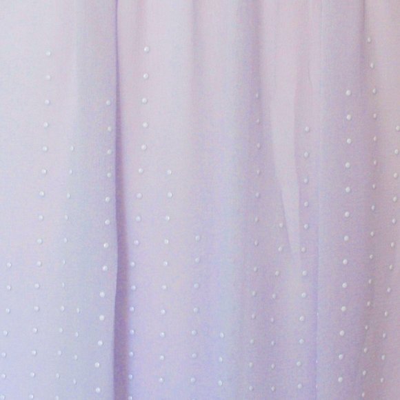 CLUB MONACO LAVENDER PURPLE SILK CHIFFON ENAMEL DOTS COQUETTE MINI SKIRT 10 NWT - Picture 5 of 6